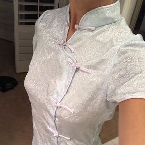 Mandarin collar top